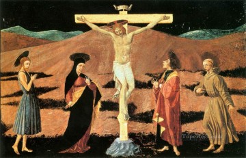 Crucifixion précoce Paolo Uccello Religieuse Christianisme Peinture à l'huile